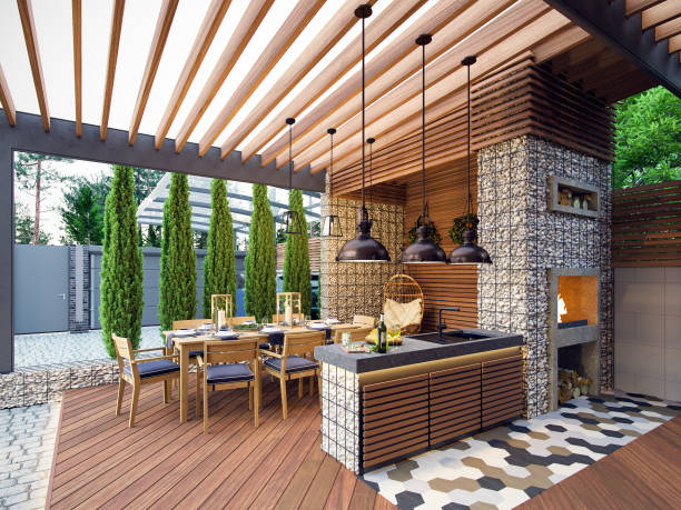 An image of Outdoor Kitchen Island With Bar in Boca Raton, FL
